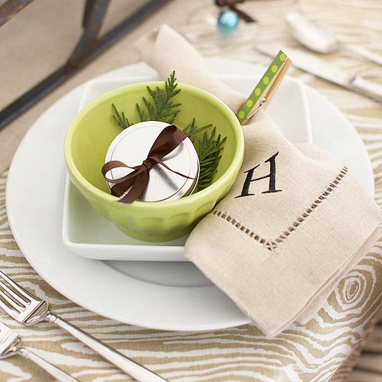 Guardanapos criativos na mesa