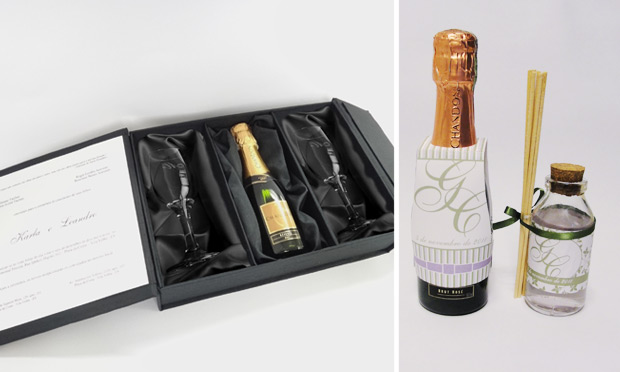Convite de casamento com champanhe Convite de casamento com champanhe