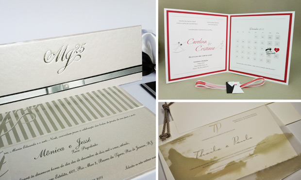 Convite de casamento personalizado