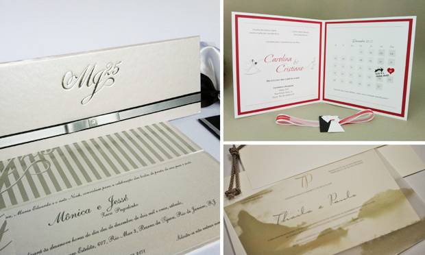 Convite de casamento personalizado