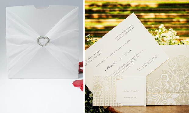 Convite de casamento com toque pessoal