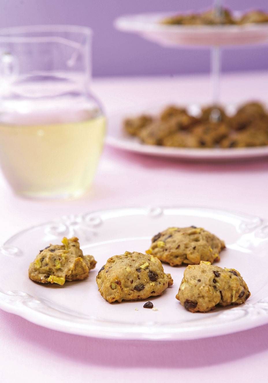 Cookies de chocolate e maçã