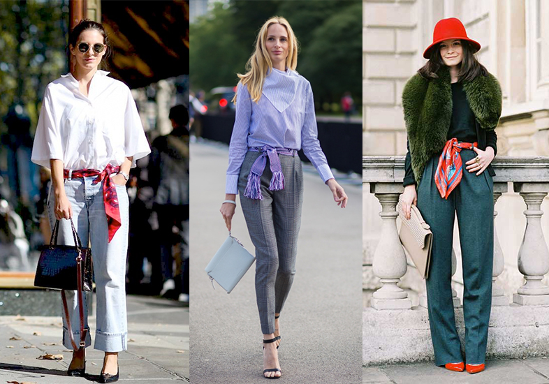 6 maneiras inspiradoras de usar lenços como cinto