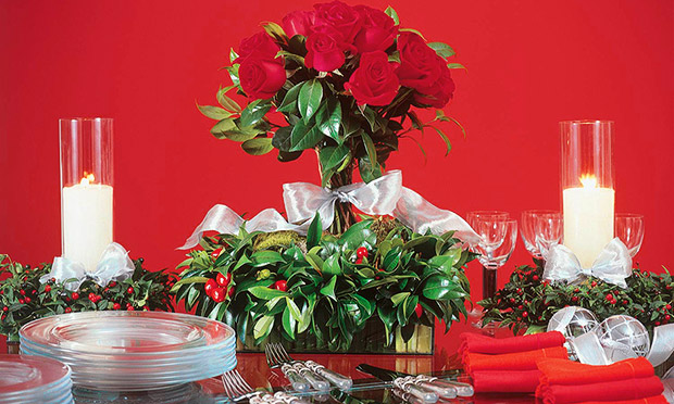 Decora&ccedil;&atilde;o mesa de Natal