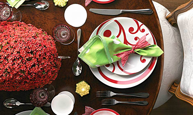 Decora&ccedil;&atilde;o mesa de Natal