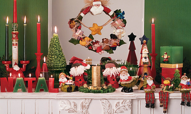 Decora&ccedil;&atilde;o mesa de Natal