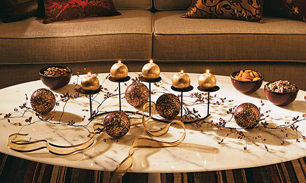 Decora&ccedil;&atilde;o mesa de Natal