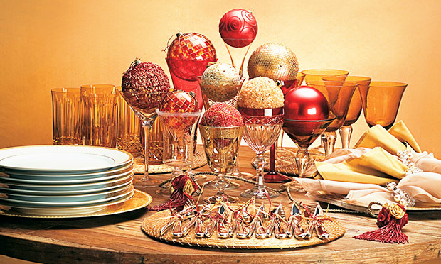 Decora&ccedil;&atilde;o mesa de Natal