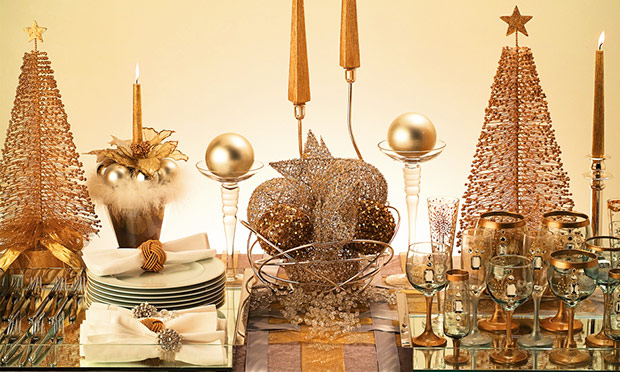 Decora&ccedil;&atilde;o mesa de Natal