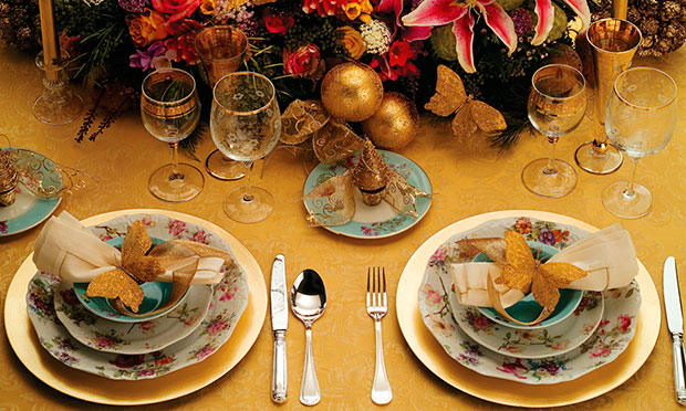 Decoração mesa de Natal Decoração mesa de Natal