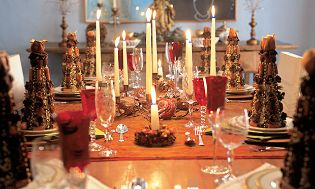 Decoração mesa de Natal