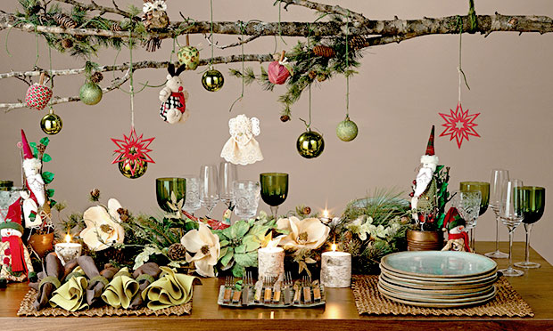 Decora&ccedil;&atilde;o mesa de Natal