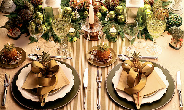 Decora&ccedil;&atilde;o mesa de Natal