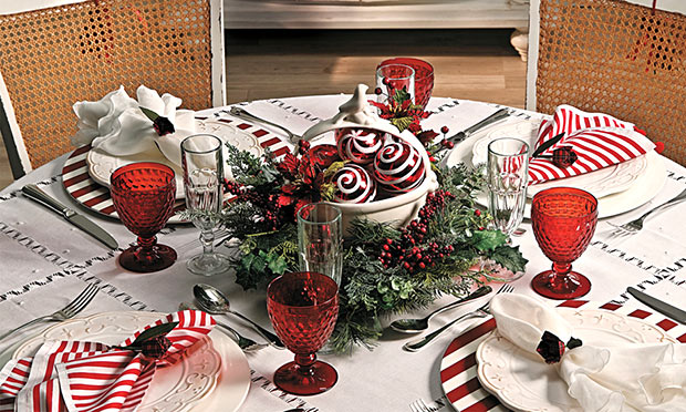Decora&ccedil;&atilde;o mesa de Natal