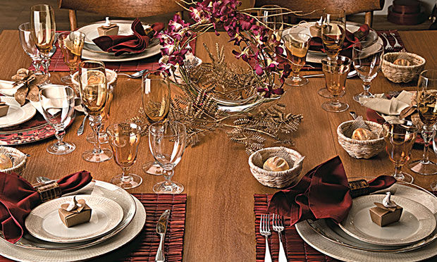 Decoração mesa de Natal Decoração mesa de Natal