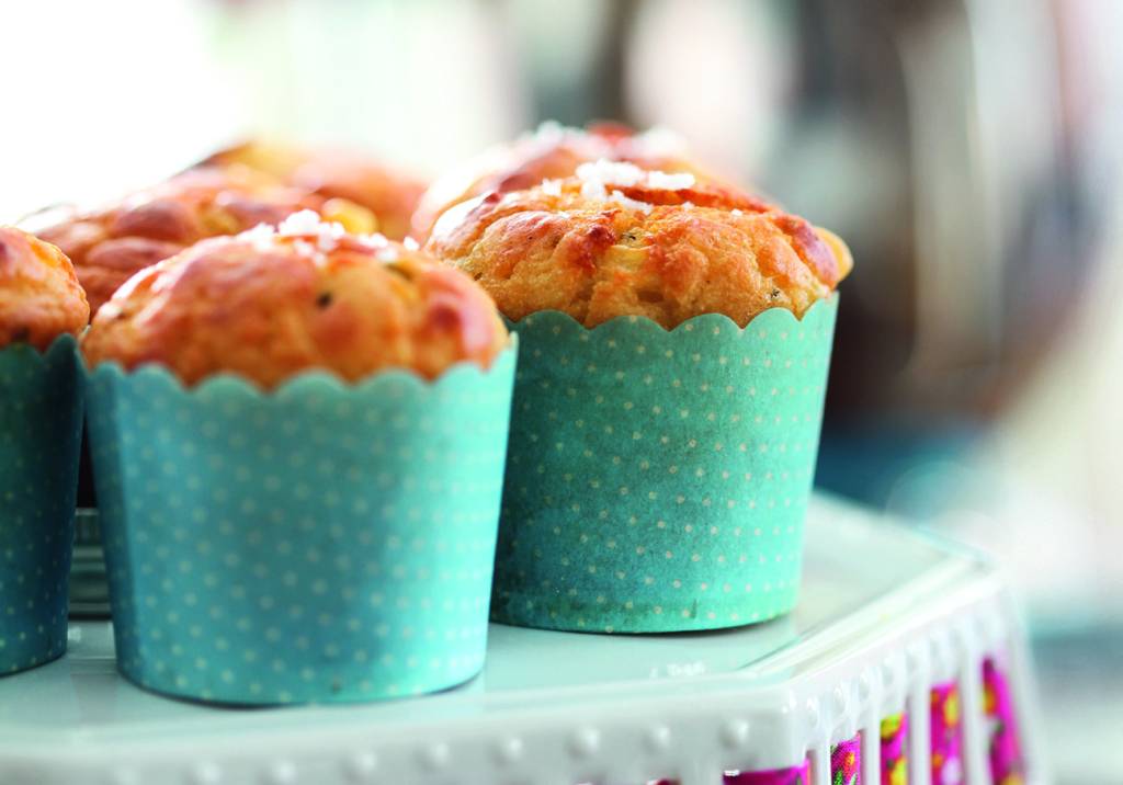 Muffin de batata com gruyère