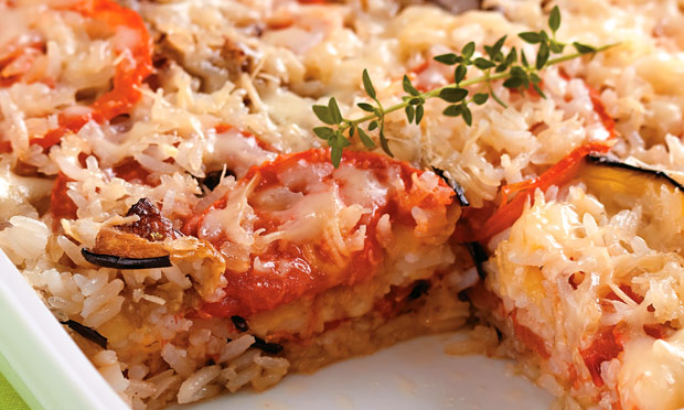 Arroz à parmegiana Arroz à parmegiana