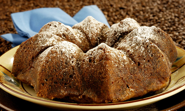 Bolo caramelado de café Bolo caramelado de café