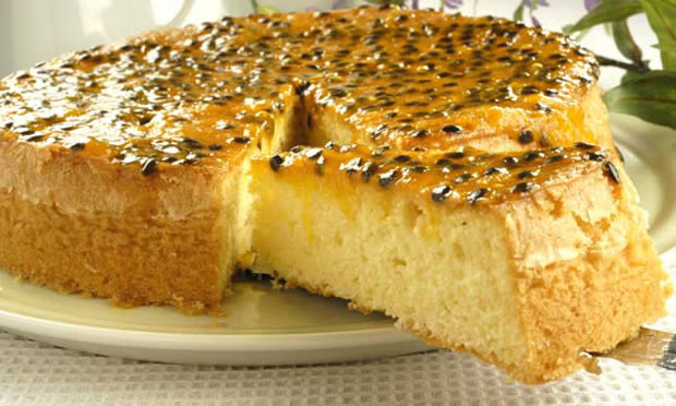 Bolo de maracuj&aacute; sem leite