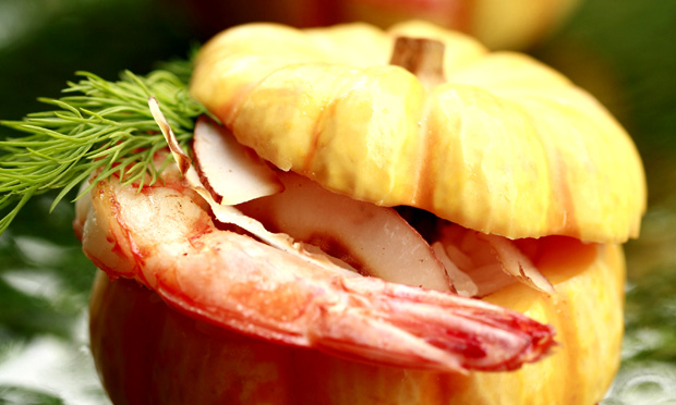 Camarão na moranga Camarão na moranga