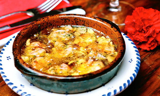 Camarão ao alho Camarão ao alho