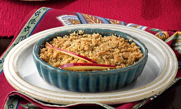 Crumble de ma&ccedil;&atilde;
