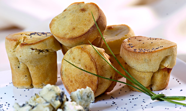 Muffin salgado de gorgonzola