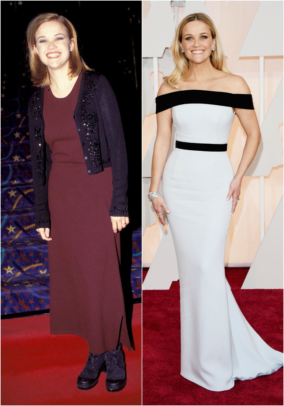 Veja a evolução de estilo da atriz Reese Witherspoon em 16 fotos