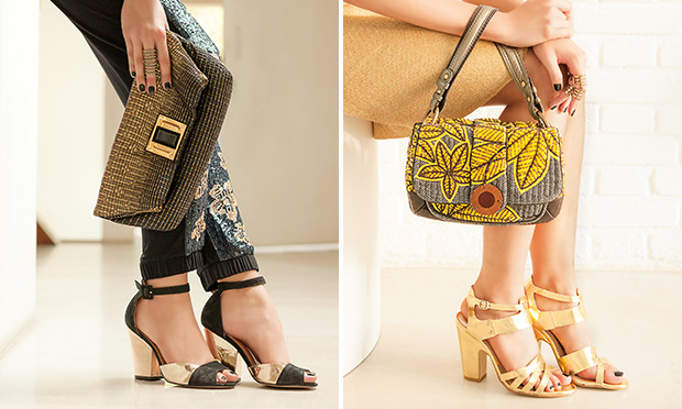 Bolsas, sapatos e sandálias que enriquecem a produção do dia a dia Bolsas, sapatos e sandálias que enriquecem a produção do dia a dia