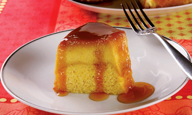 Torta-pudim de milho Torta-pudim de milho