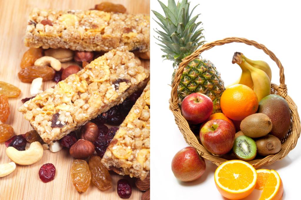 Barra de cereal x fruta: qual é o mocinho e qual é o vilão?