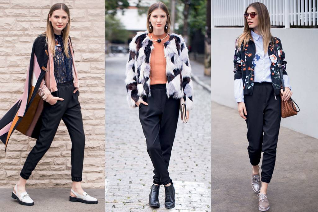 Calça jogging: três modos de arrasar com a mesma peça