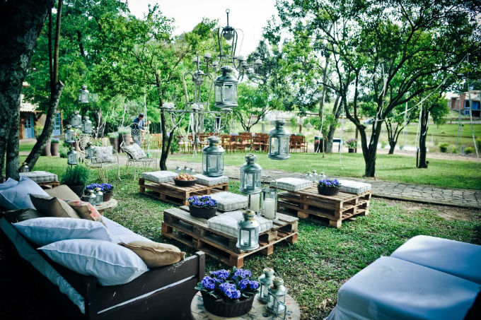 Pallets na decora&ccedil;&atilde;o de casamento