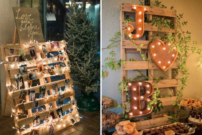 Pallets na decora&ccedil;&atilde;o de casamento