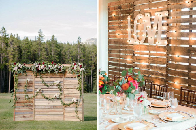 Pallets na decora&ccedil;&atilde;o de casamento