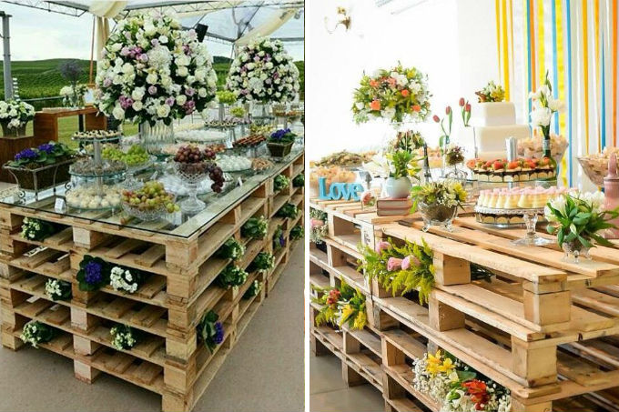 Pallets na decora&ccedil;&atilde;o de casamento