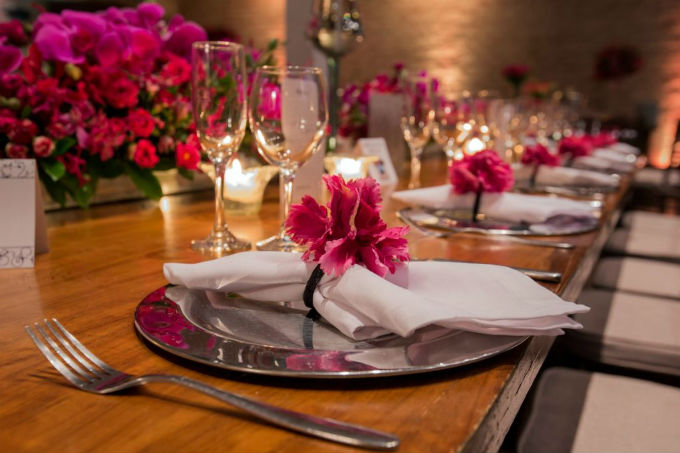 Decora&ccedil;&atilde;o de casamento rosa