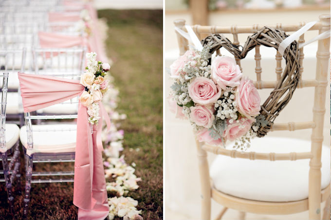 Decora&ccedil;&atilde;o de casamento rosa
