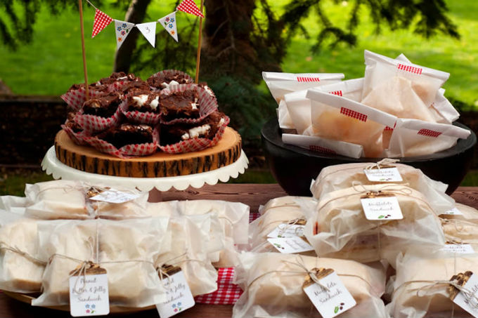 Lanches individuais para festa infantil