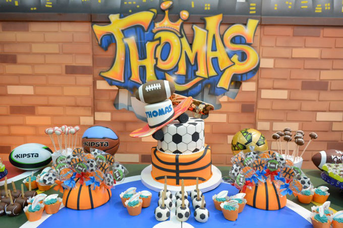Festa infantil com tema esporte