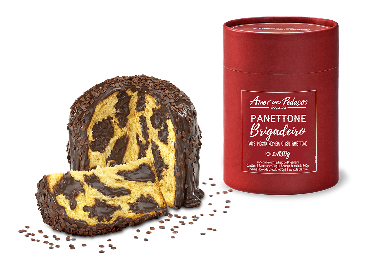 panettone brigadeiro amor aos peda&ccedil;os