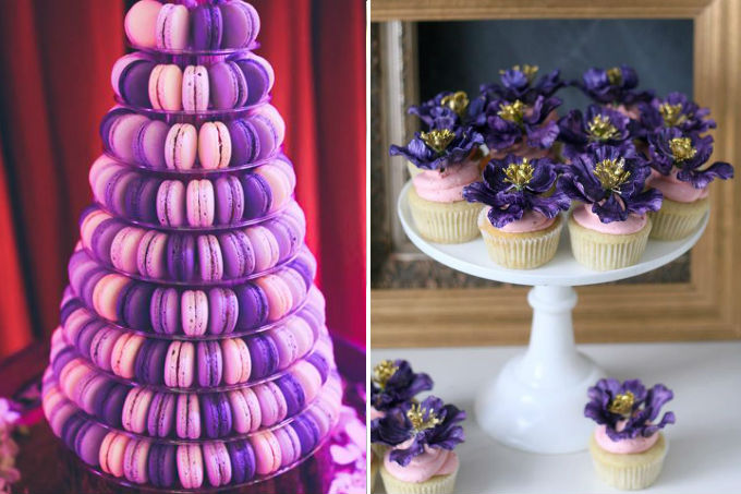 Decora&ccedil;&atilde;o de casamento em ultravioleta