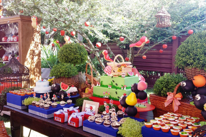 Festa infantil nas f&eacute;rias