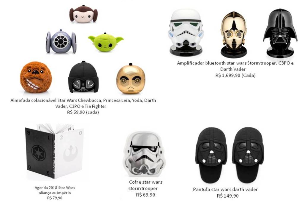 produtos star wars