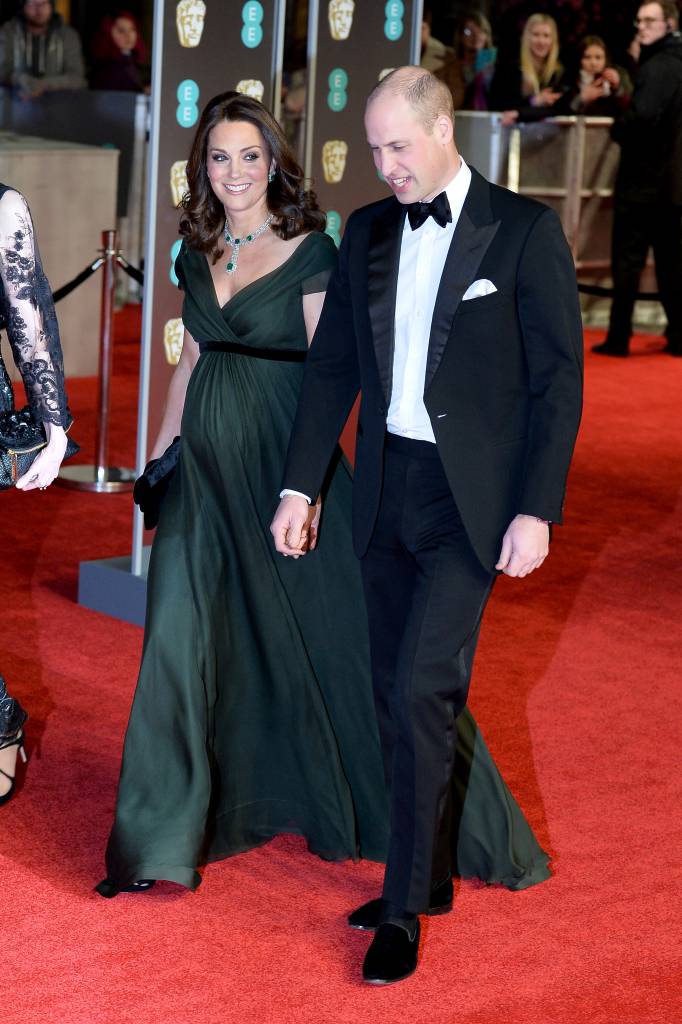 Kate Middleton e príncipe William no Bafta