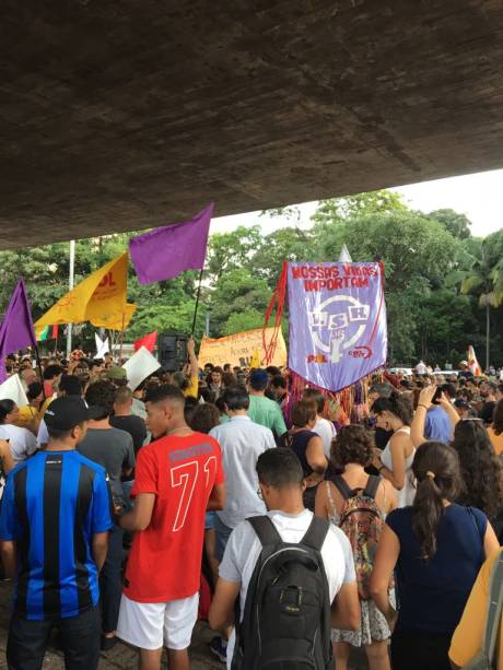 Protesto contra a morte de Marielle Franco e Anderson Gomes, assassinados no Rio