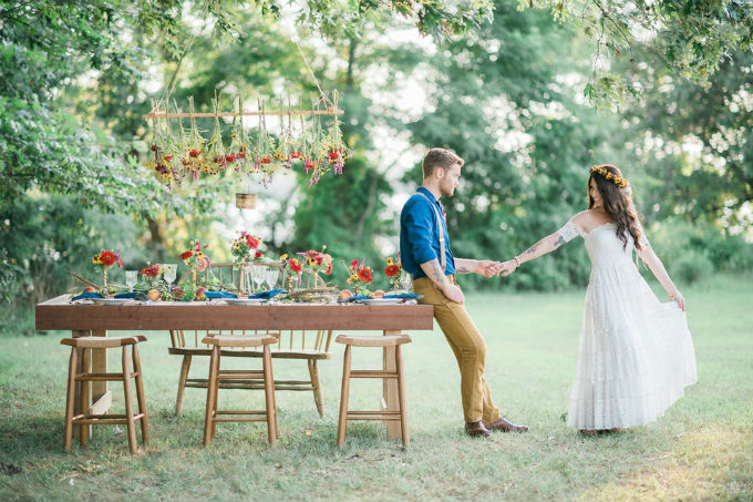 Casamento ao ar livre