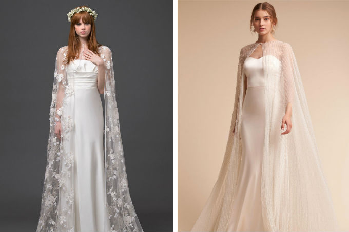 Vestido de noiva com capa