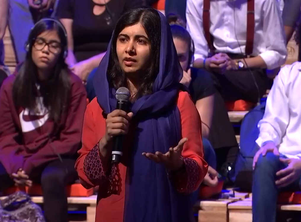 “Acreditem no poder de suas vozes. Estou com vocês”, diz Malala no Brasil