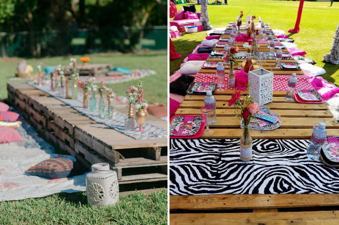 Decora&ccedil;&atilde;o de festa infantil com pallet